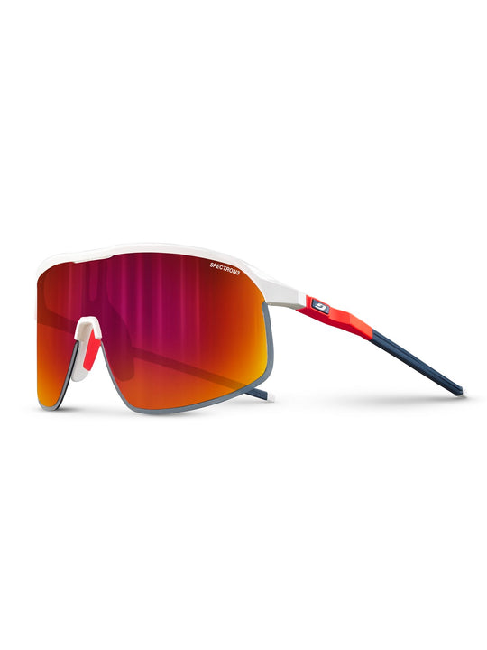 Okulary rowerowe Julbo Density - biało/pomarańczowe/niebieski | Spectron cat 3 red - L - Adventure Sports
