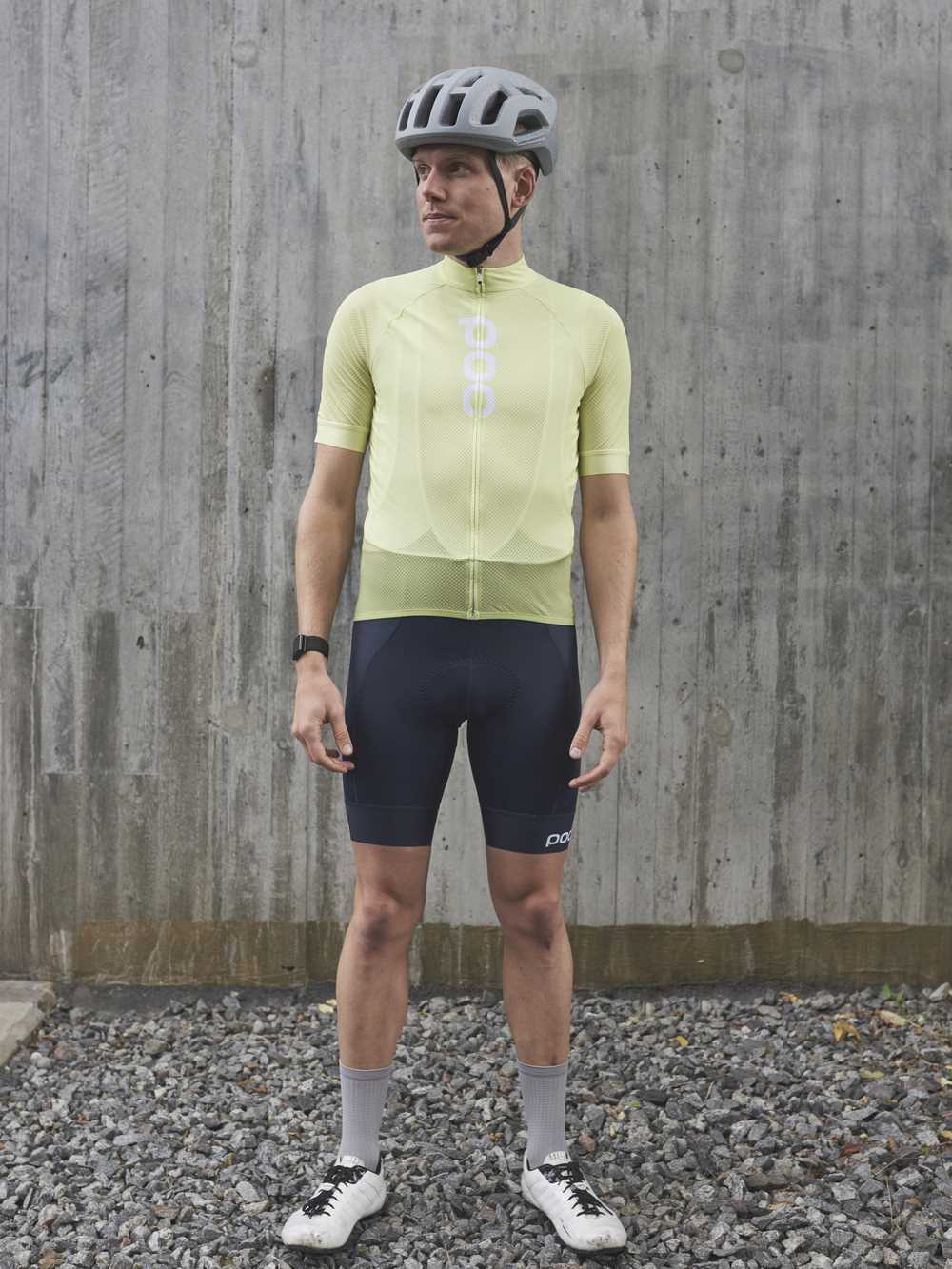 Koszulka rowerowa POC M’s ESSENTIAL ROAD LOGO - żółty - Adventure Sports