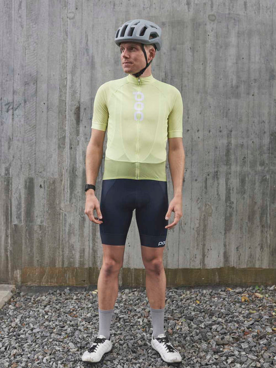 Koszulka rowerowa POC M’s ESSENTIAL ROAD LOGO - żółty - Adventure Sports
