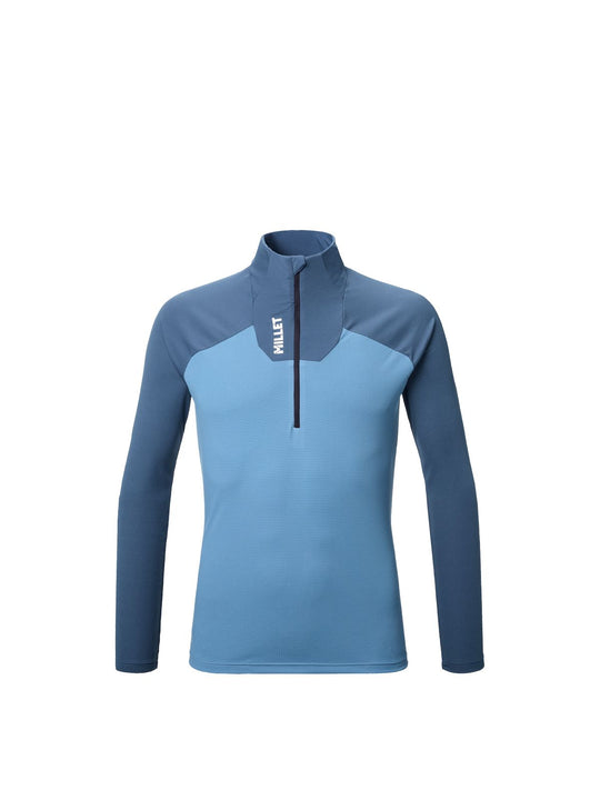Koszulka męska MILLET Kamet Ts Zip Ls M niebieska
