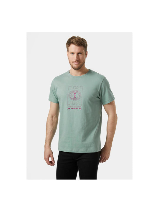 Koszulka HELLY HANSEN Core Graphic T zielony - Adventure Sports

