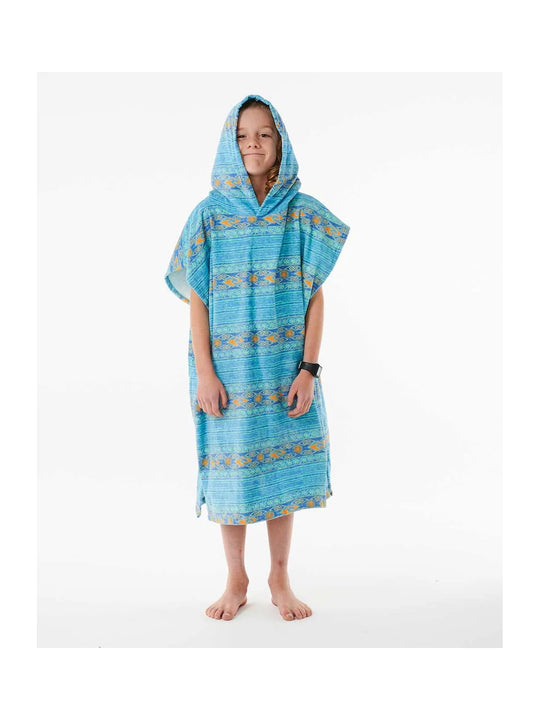 Poncho RIP CURL Mixed Hooded Towel Boy niebieski - Adventure Sports
