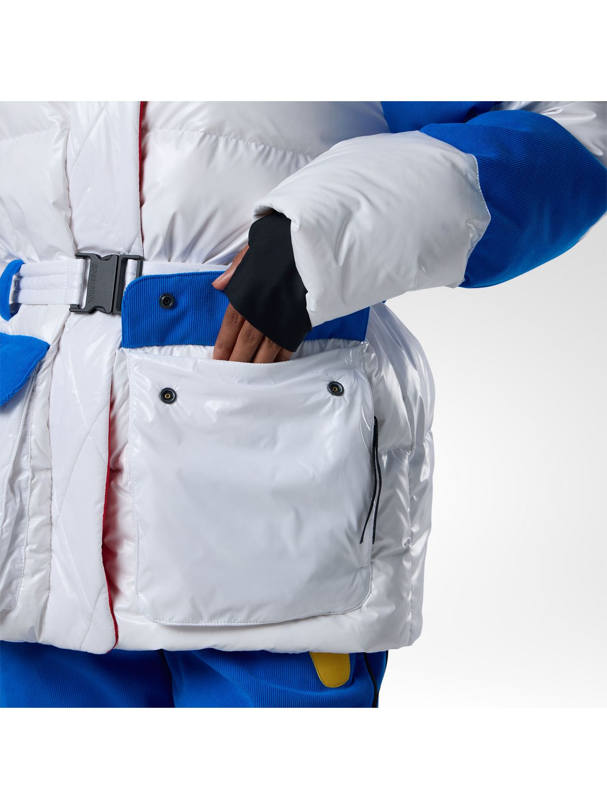 Kurtka narciarska damska ROSSIGNOL W Jcc Corduroy Down Ski Jacket biała