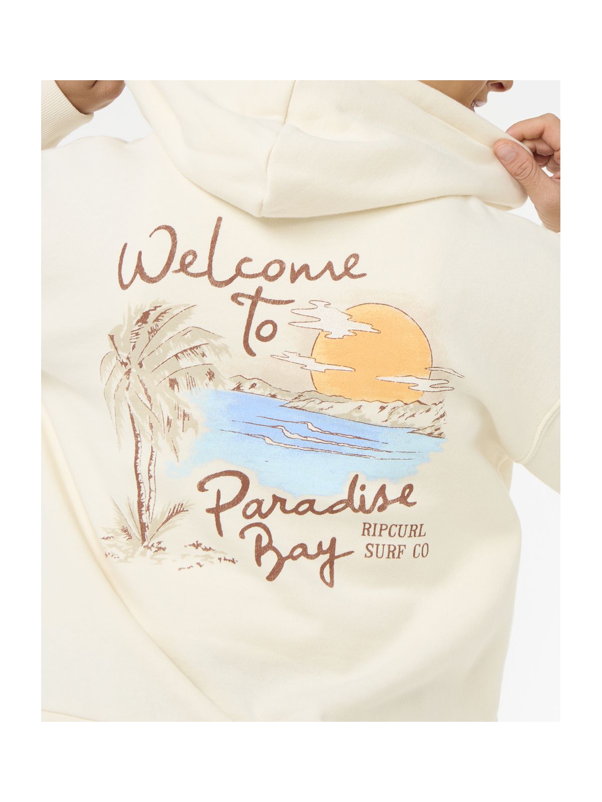 Bluza RIP CURL Paradise Bay Relaxed Hood biały