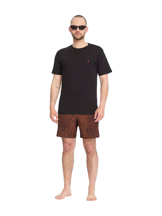 Szorty kąpielowe VOLCOM Melange Trunk 17 brązowy
