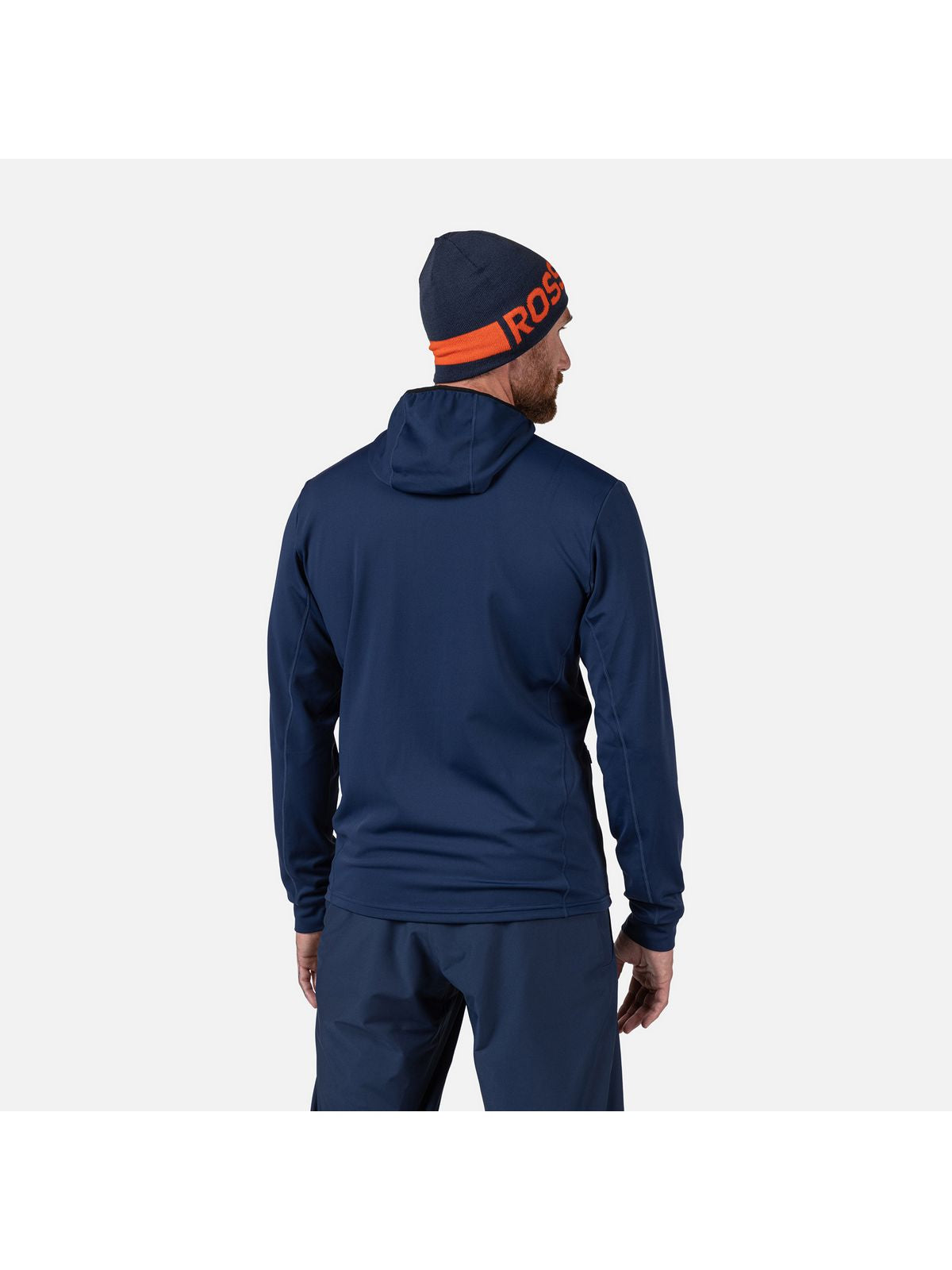 Bluza męska ROSSIGNOL Mid Layer Stretch Hoodie granatowa