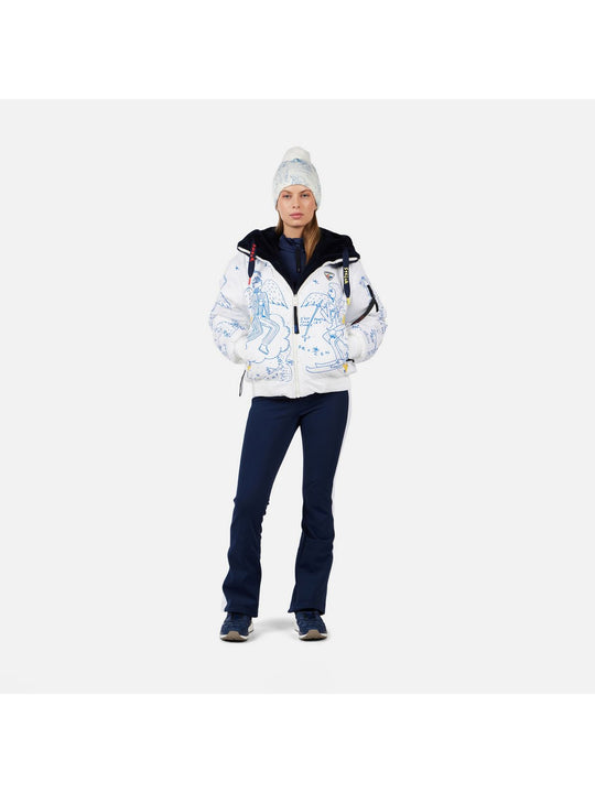 Kurtka narciarska damska ROSSIGNOL W JCC YETI-REV JKT biały

