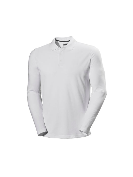 Koszulka męska HELLY HANSEN Crewline Ls Polo  kolor biały
