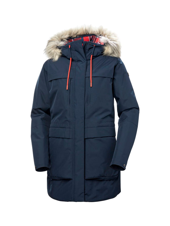 Kurtka damska HELLY HANSEN W Coastal Parka kolor granatowy

