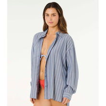 Koszula damska RIP CURL Beach Days Pinstripe Shirt niebieska
