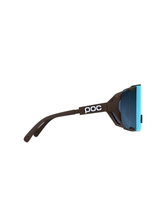 Okulary rowerowe POC Devour Mid brązowe - Clarity Universal/Partly Sunny Turquoise cat.2
