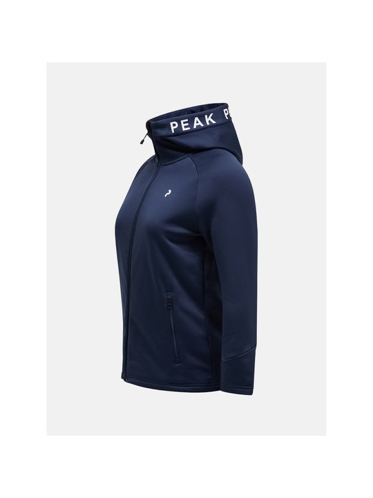 Bluza Peak Performance W Rider Zip Hood granatowy - Adventure Sports
