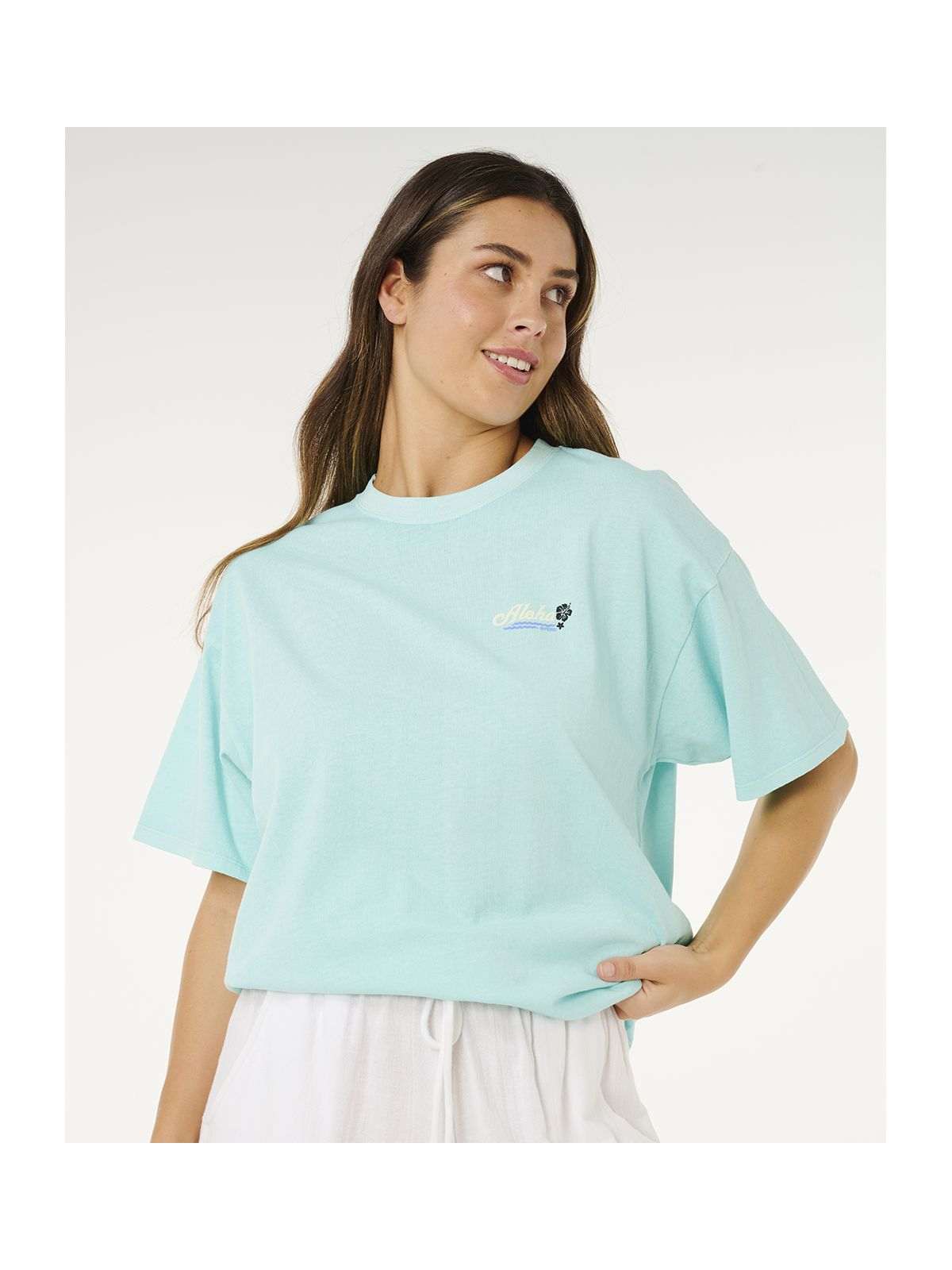 Koszulka damska RIP CURL Aloha Heritage Tee niebieska