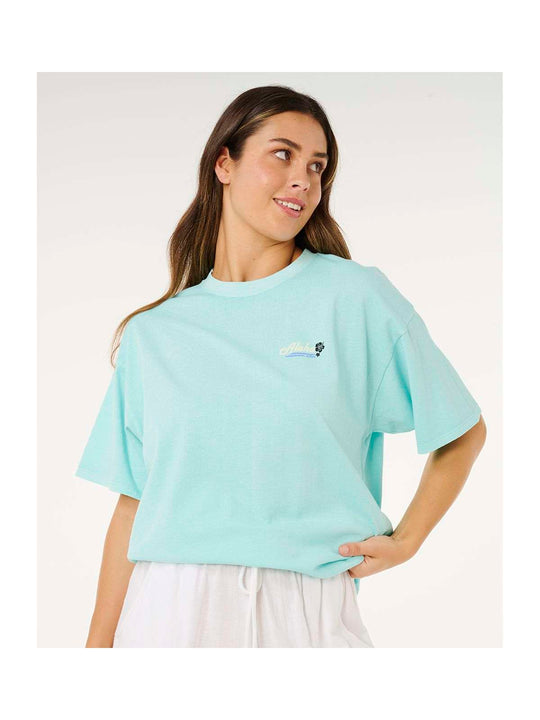 Koszulka damska RIP CURL Aloha Heritage Tee niebieska
