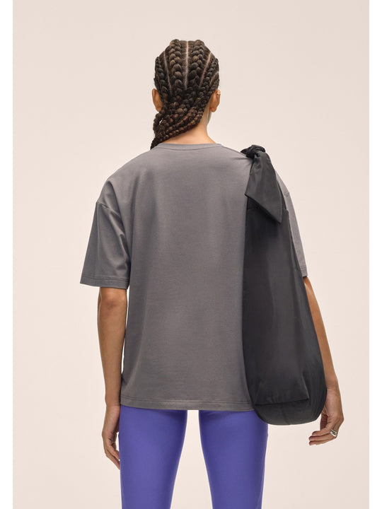 Koszulka treningowa damska CASALL Oversized Cotton Blend Tee kolor szary
