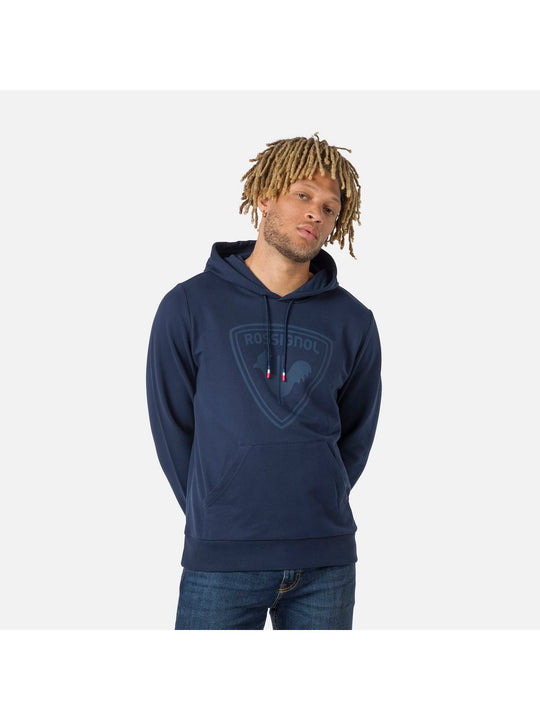 Bluza z kapturem męska Rossignol LOGO SWEAT HOOD FL granatowy - Adventure Sports
