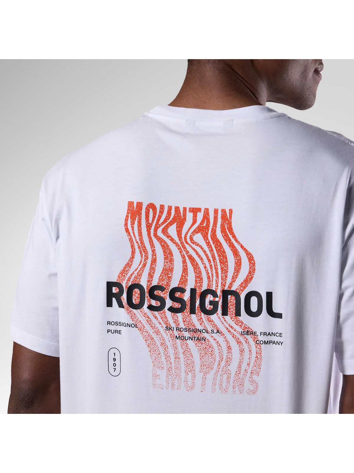 Koszulka męska ROSSIGNOL M Graphic Waterfall Tee biała