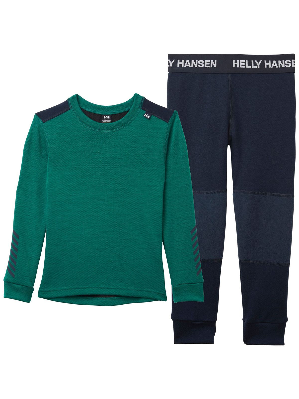 Bielizna termoaktywna dziecięca Helly Hansen K Lifa Merino Set zielony - Adventure Sports