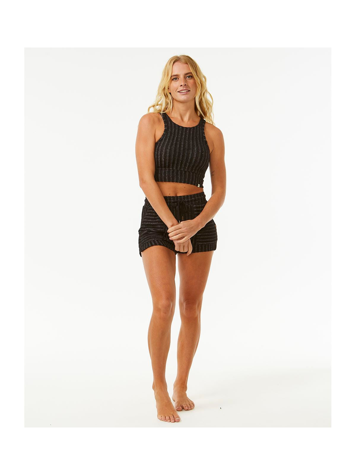Koszulka RIP CURL Cosy Crop czarny - Adventure Sports