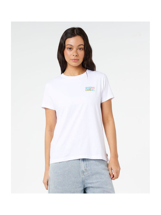 Koszulka damska RIP CURL Catalina Island Standard Tee biała
