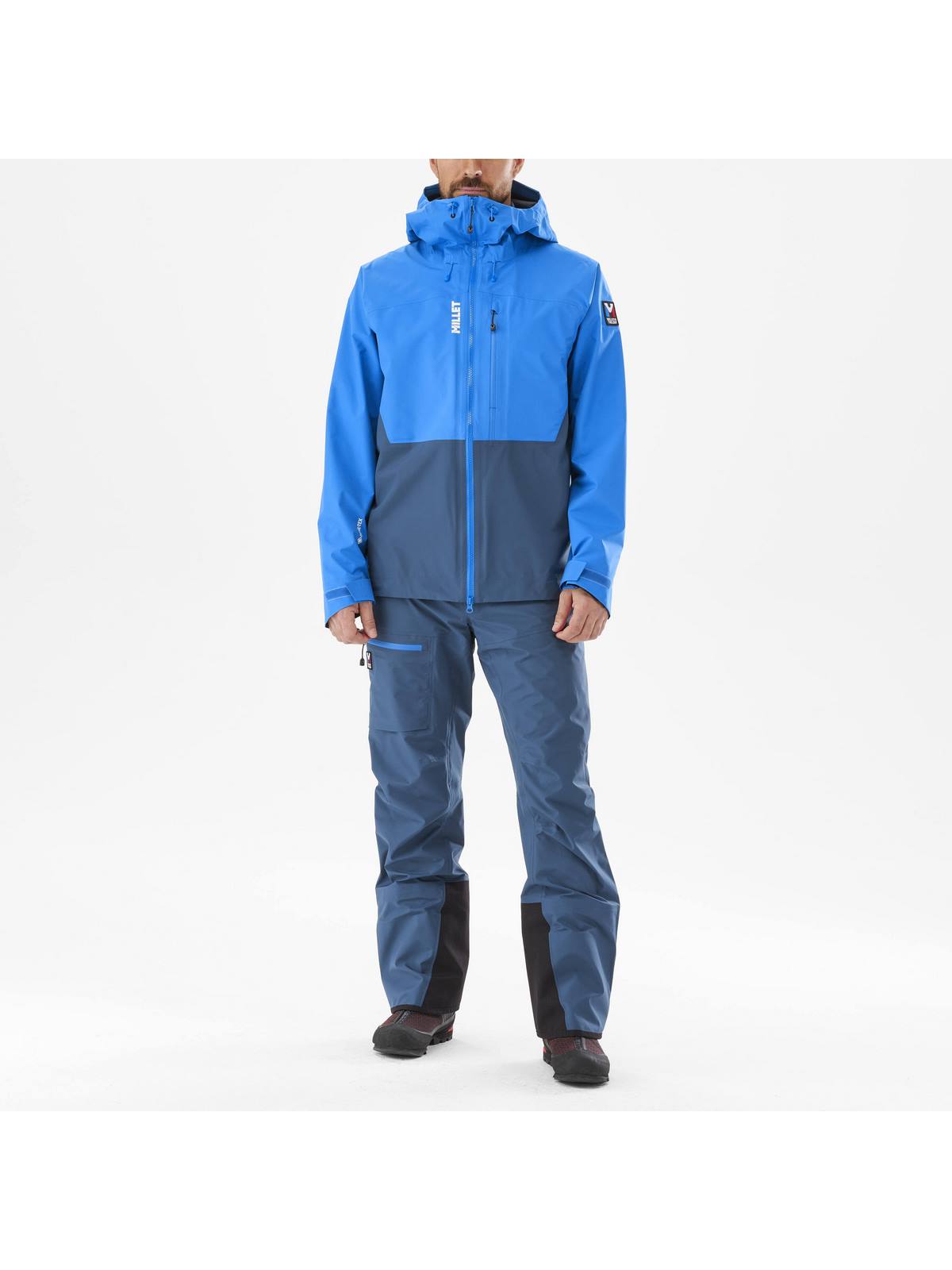 Kurtka męska GORE-TEX MILLET M Tri Icon Light Gtx 3L niebieska - Adventure Sports