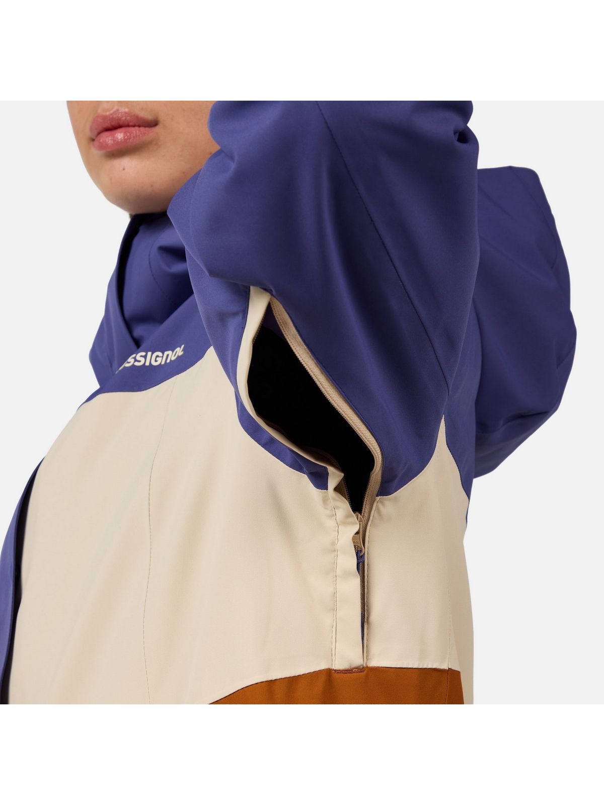 Kurtka narciarska damska ROSSIGNOL W DESAFIO 2L SHELL JKT niebieska