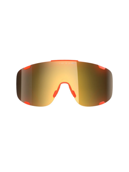 Okulary rowerowe POC Devour Wide Fit pomarańczowe - Clarity Road/Partly Sunny Gold cat.2
