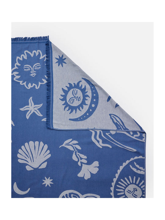 Ponczo damskie RIP CURL Mixed Summer Jumbo Towel granatowe
