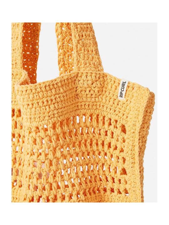 Torebka RIP CURL Holiday Crochet 8L Tote pomarańczowy - TU - Torba - Adventure Sports

