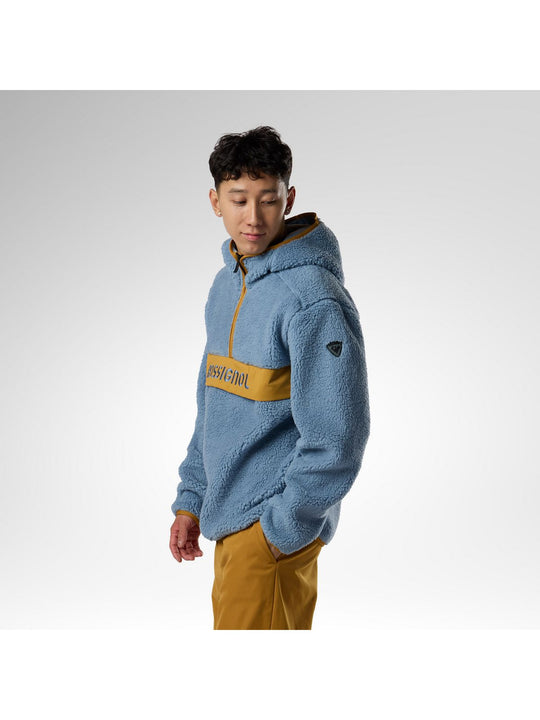 Bluza męska ROSSIGNOL Alltrack Anorak Fleece niebieska
