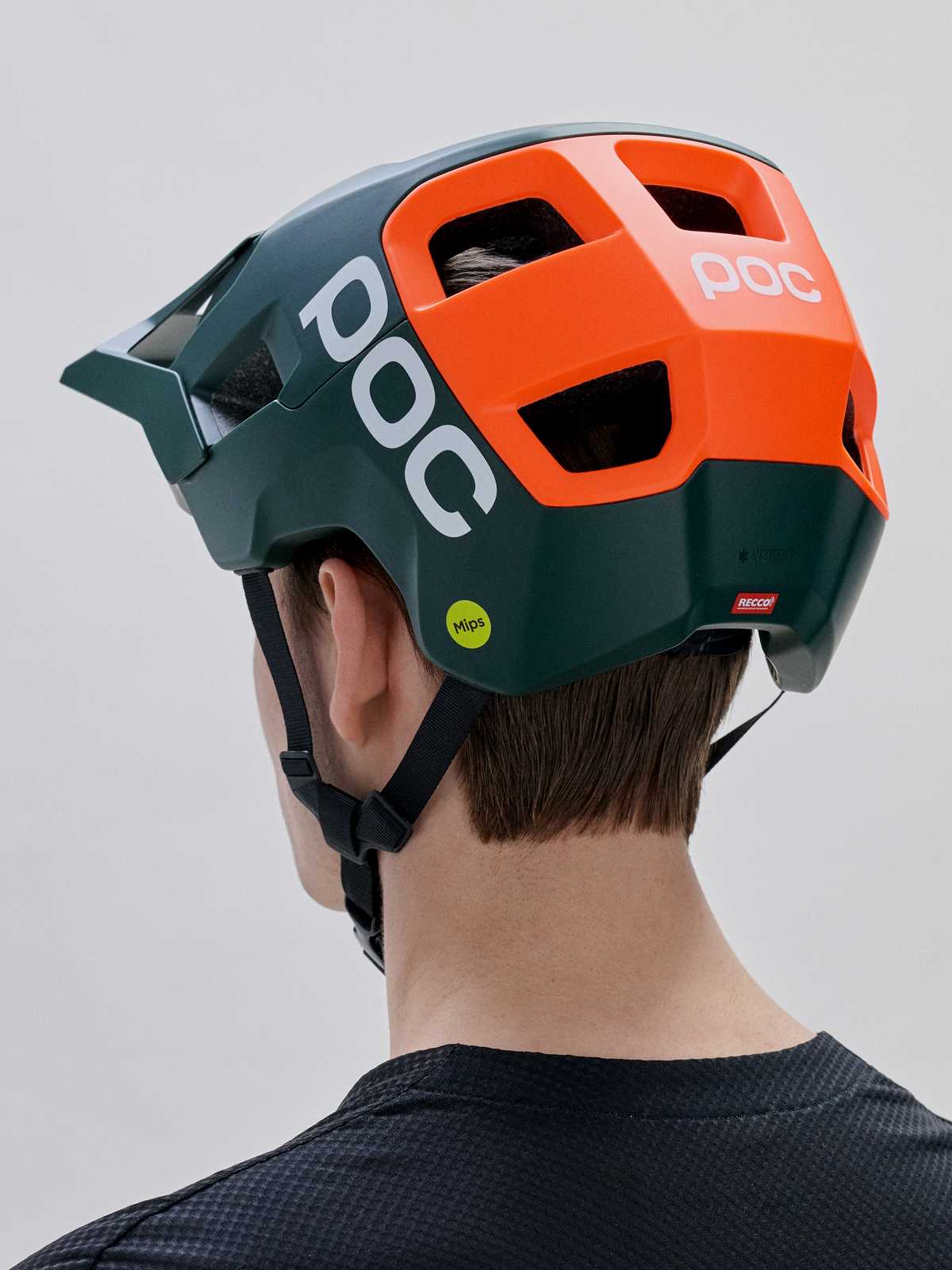 Kask rowerowy POC Kortal Race MIPS zielono pomarańczowy