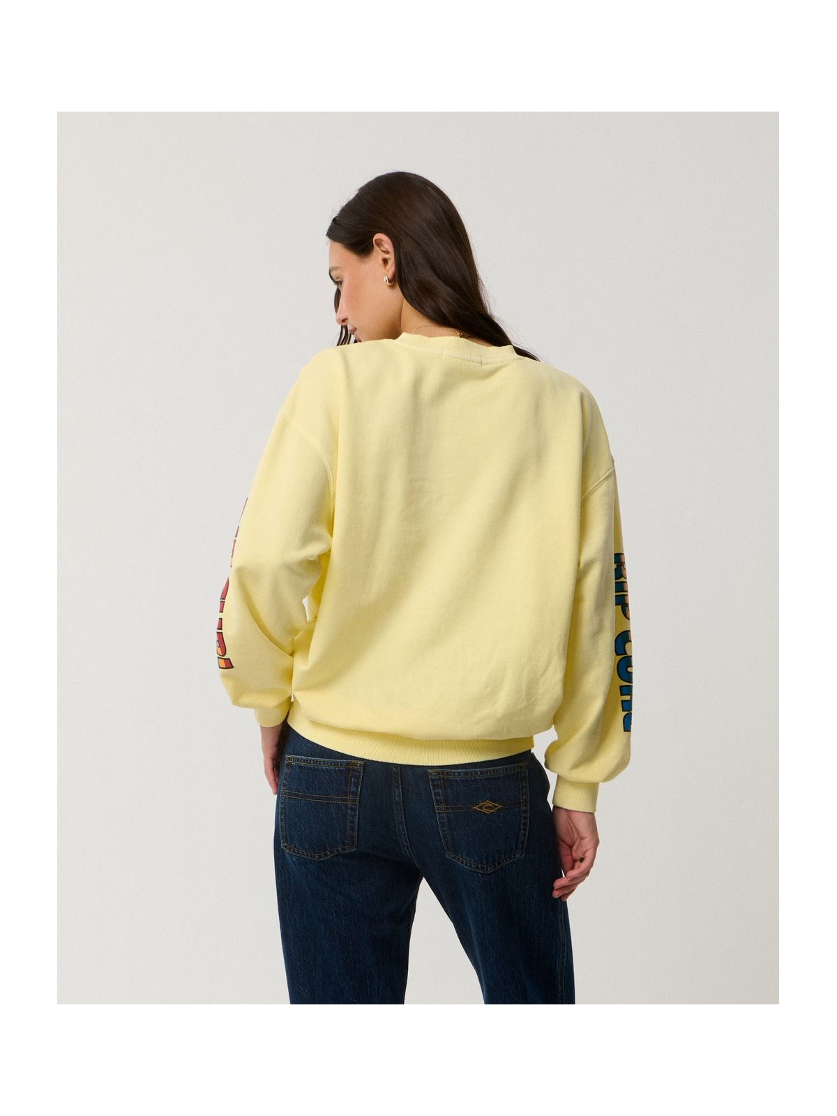 Bluza damska RIP CURL Sg Heritage Oversized Fleece żółta