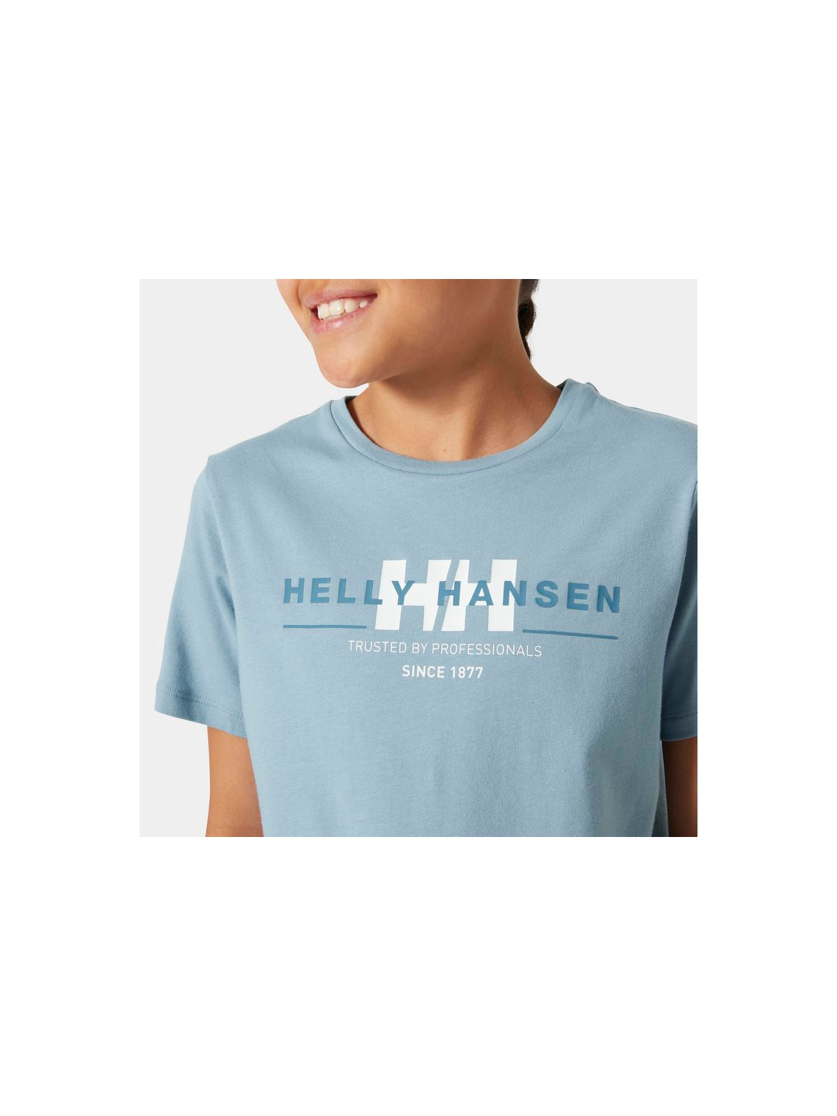 Koszulka HELLY HANSEN JR HH GRAPHIC T-SHIR niebieski - Adventure Sports