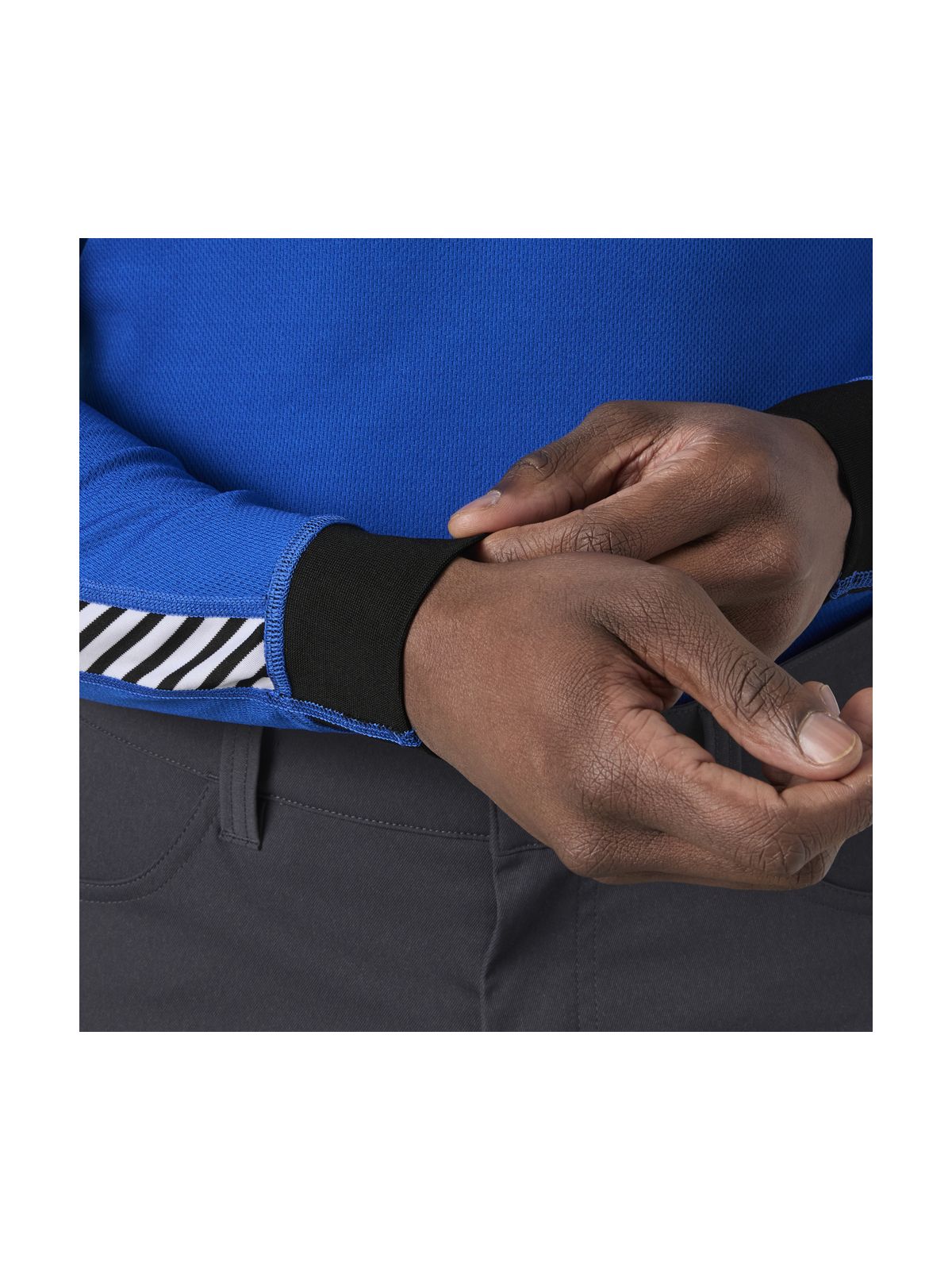 Bielizna termiczna męska HELLY HANSEN HH LIFA STRIPE CREW niebieska