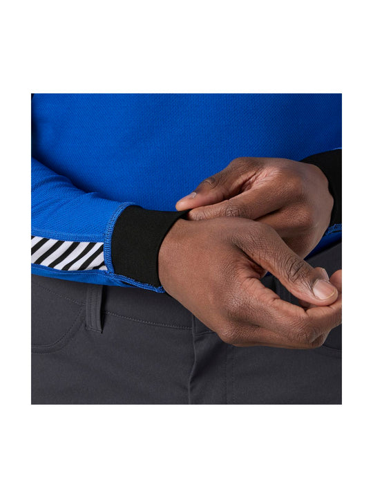 Bielizna termiczna męska HELLY HANSEN HH LIFA STRIPE CREW niebieska
