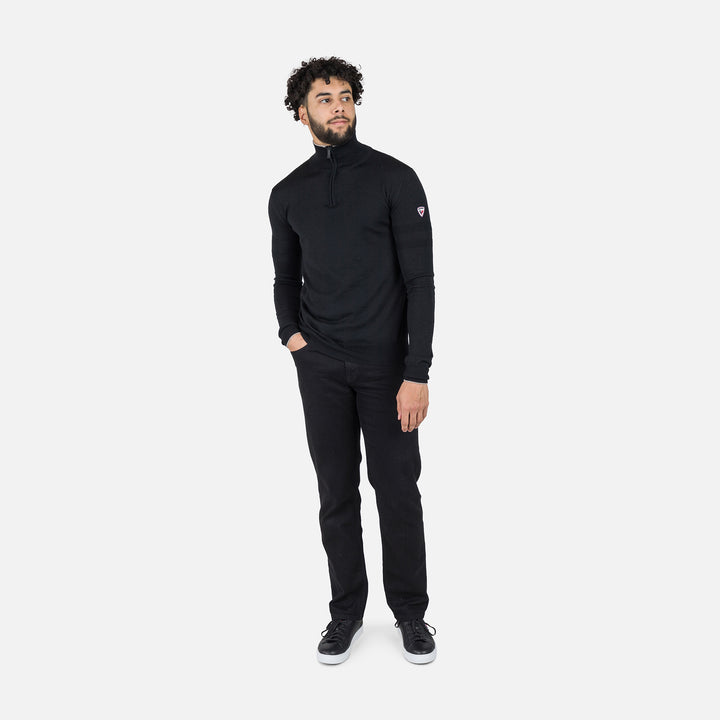 Sweter Rossignol Stripe Hz Knit New czarny - Adventure Sports
