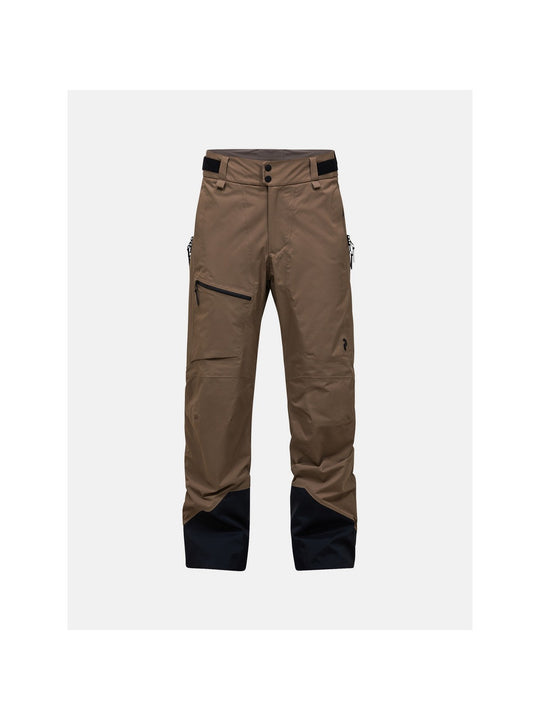 Spodnie narciarskie męskie PEAK PERFORMANCE Alpine GORE-TEX 2L Insulated Shell Pants brązowe
