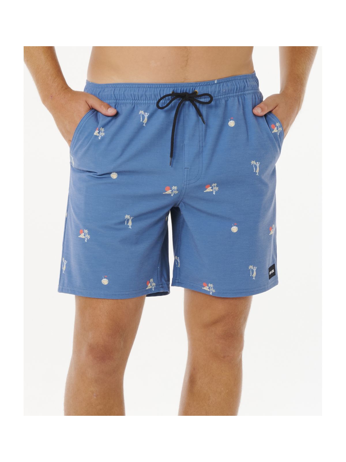 Boardshorty męskie RIP CURL Skelly Breach Volley niebieskie