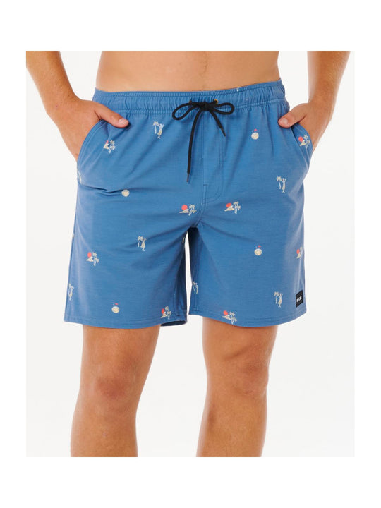 Boardshorty męskie RIP CURL Skelly Breach Volley niebieskie
