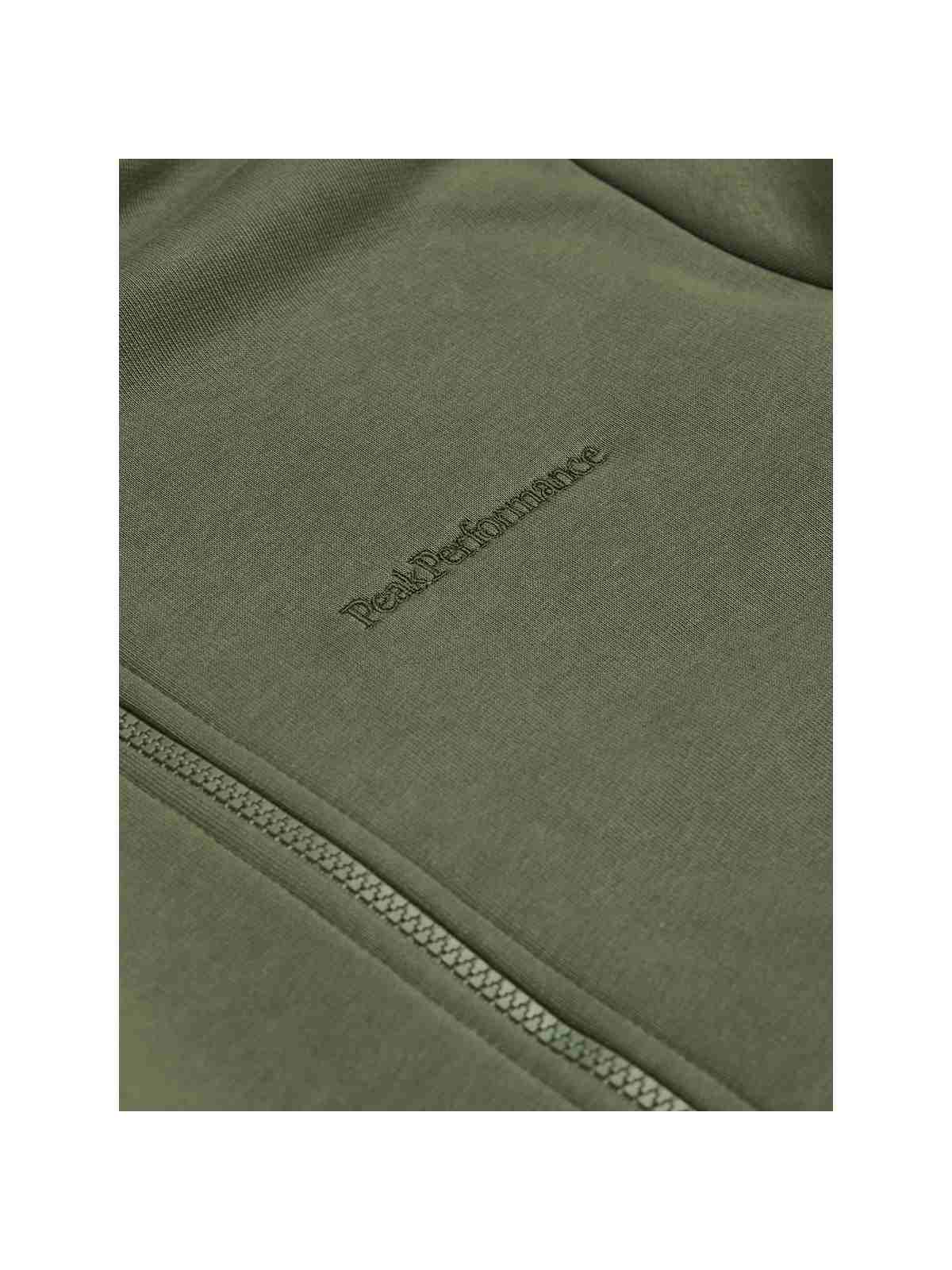 Bluza Peak Performance M Original Small Logo Zip zielony - Adventure Sports