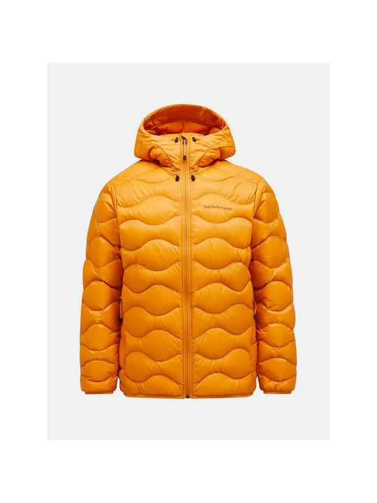 Kurtka Peak Performance M Helium Down Hood Jacket pomarańczowy - Adventure Sports
