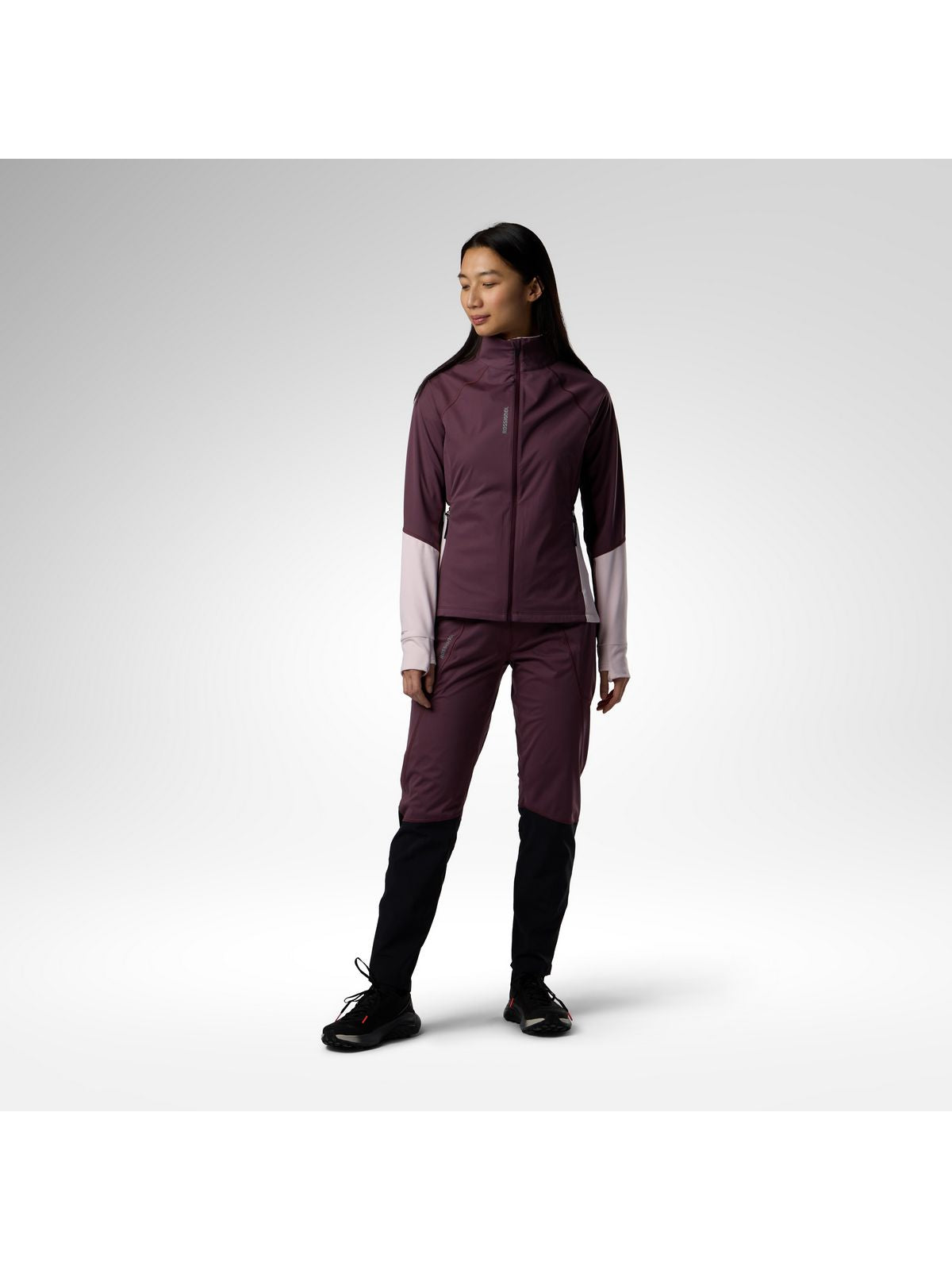 Kurtka narciarska damska ROSSIGNOL W Venon Softshell Jacket bordowa