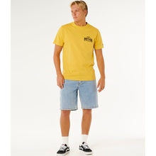 Koszulka męska RIP CURL Meo Peniche Pro 26 Event Tee żółta
