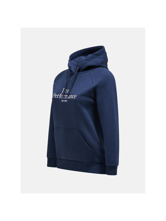 Bluza z kapturem damska Peak Performance W Original Hood niebieska
