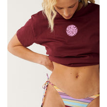 Koszulka damska RIP CURL Icons Of Surf Relaxed Tee fioletowa
