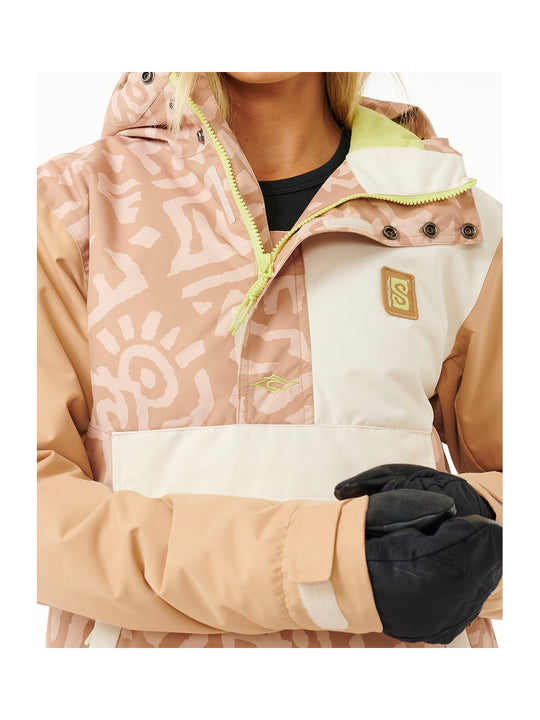 Kurtka RIP CURL Anti Series Anorak 10K beżowy - narciarska - Adventure Sports
