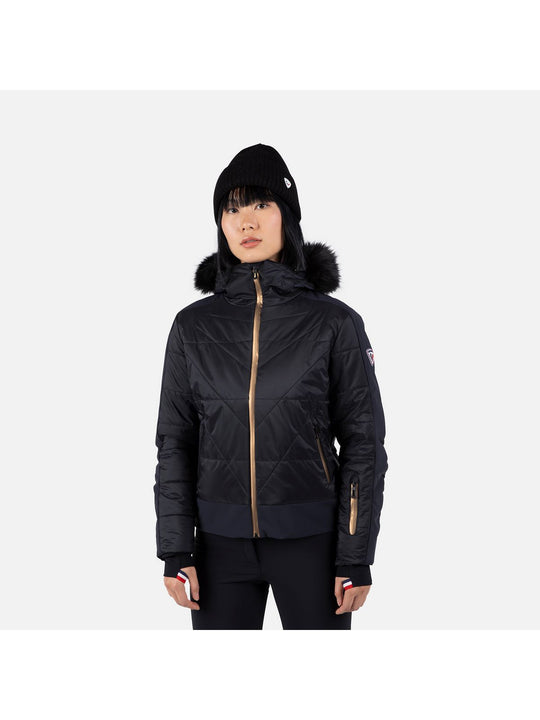 Kurtka narciarska damska Rossignol W Ventina Bomber czarny - Adventure Sports
