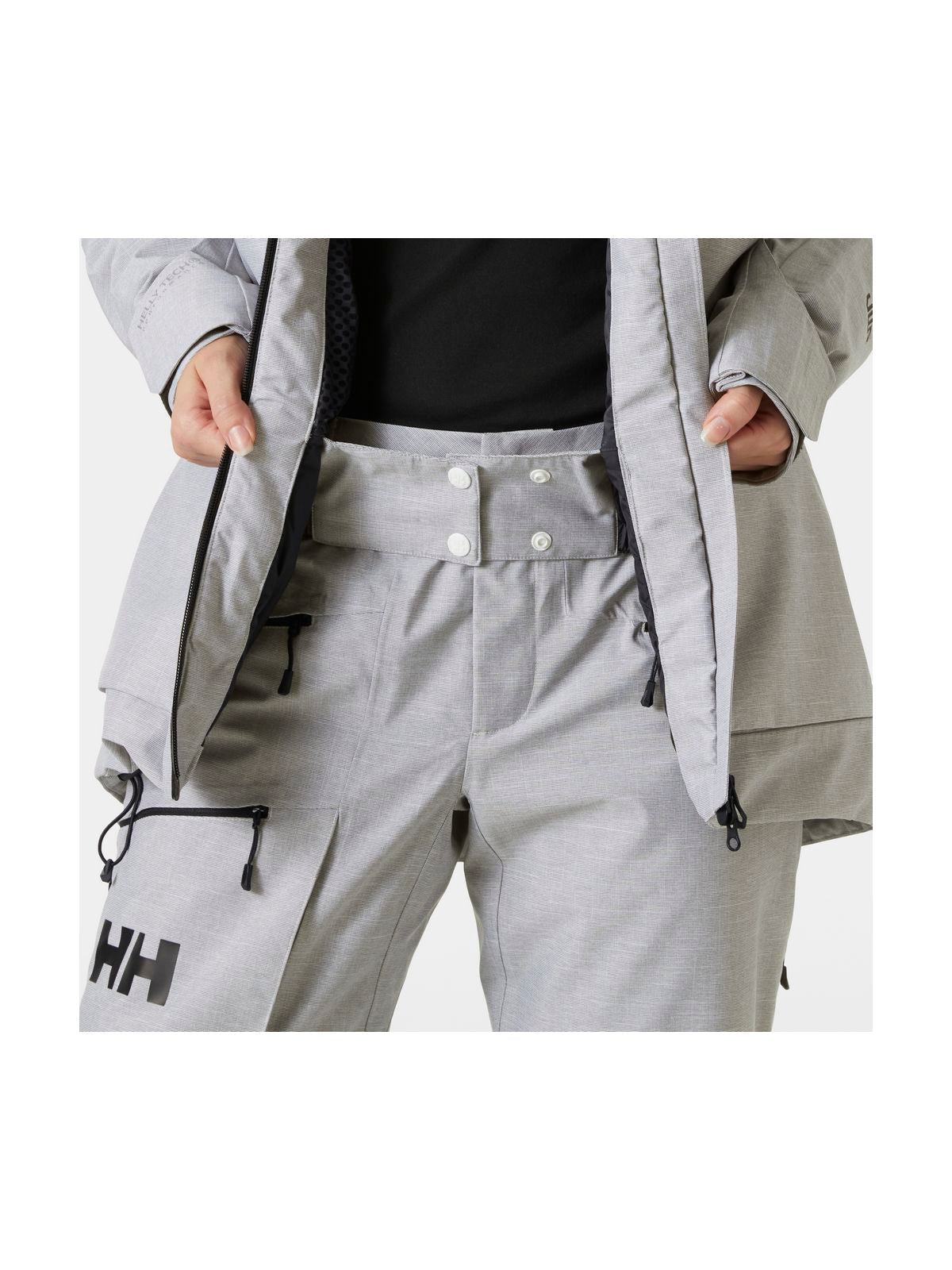 Kurtka narciarska damska HELLY HANSEN W POWDERQUEEN 3.0 JACKET szara
