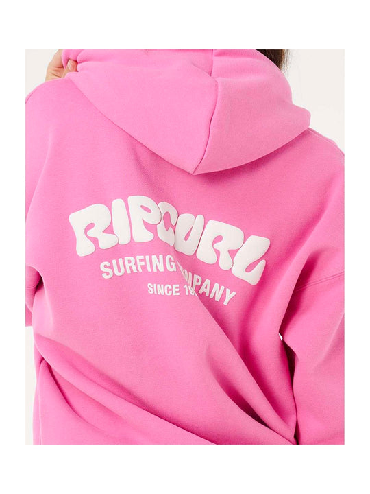 Bluza damska RIP CURL Surf Puff Heritage Hood różowa
