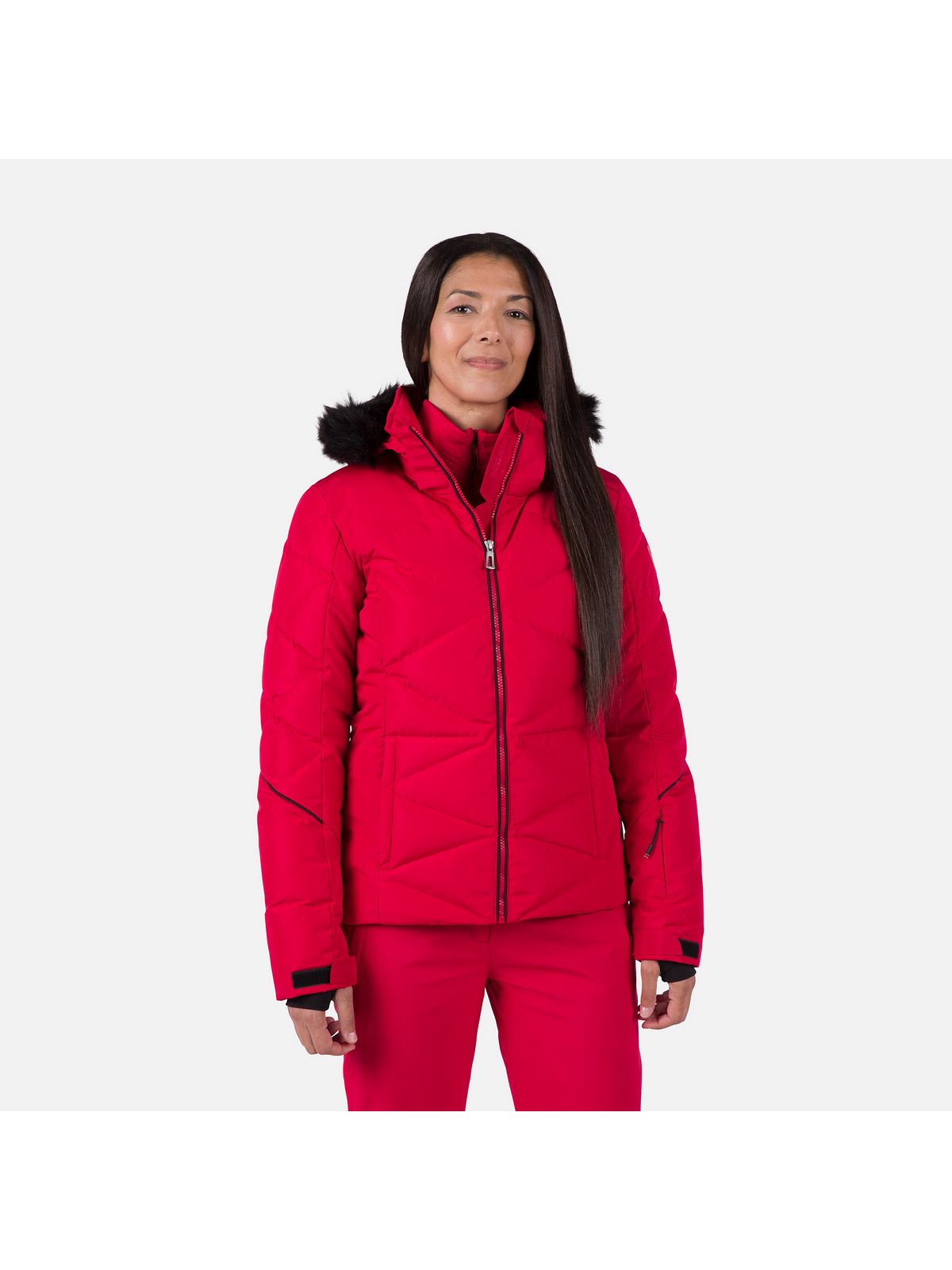Kurtka na narty damska Rossignol W Staci Pearly Jkt czerwony - narciarska - Adventure Sports